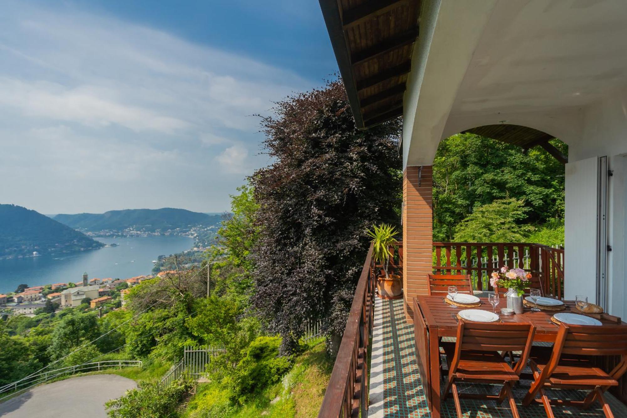 Top Lake View Villetta By Rent All Como Черноббио Экстерьер фото
