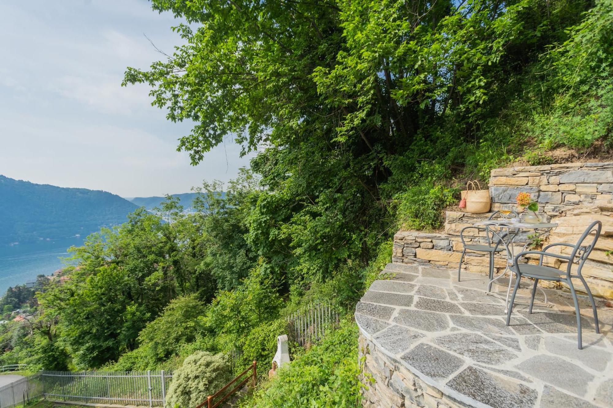 Top Lake View Villetta By Rent All Como Черноббио Экстерьер фото